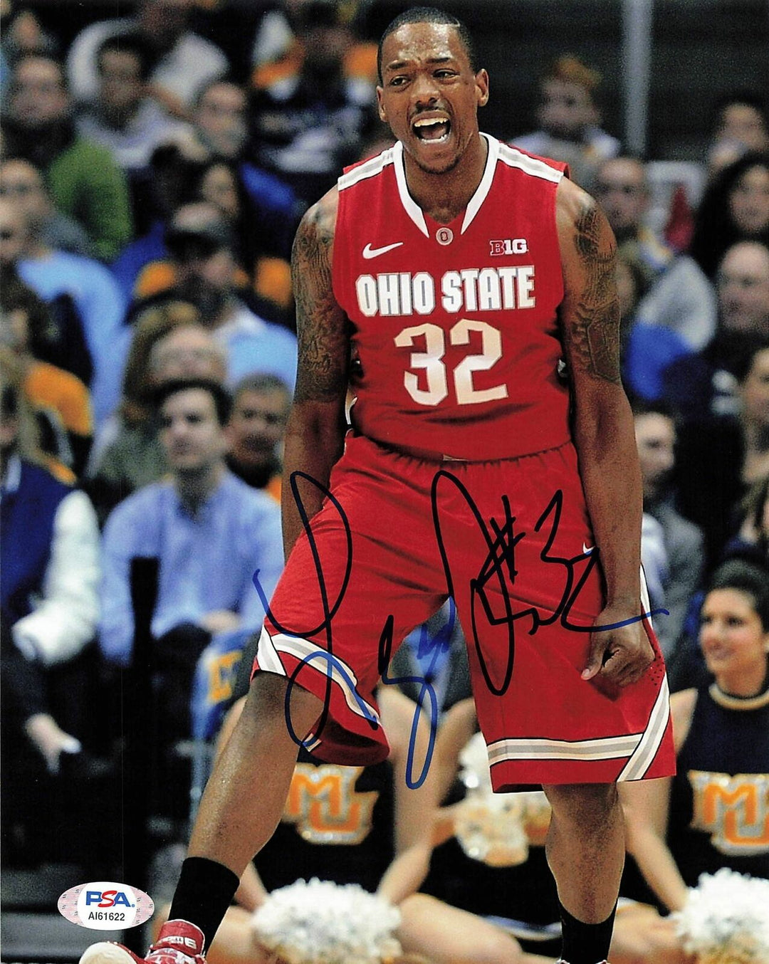 LENZELLE SMITH JR. signed 8x10 Photo PSA/DNA Ohio State Autographed Image 1