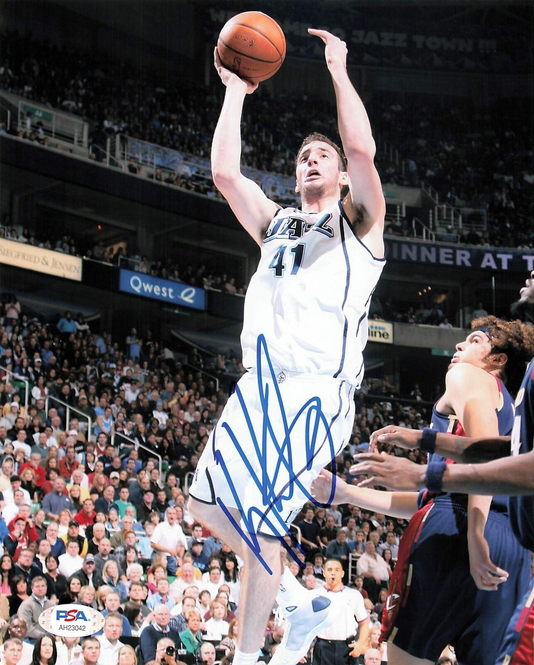 Kosta Koufos signed 8x10 photo PSA/DNA Utah Jazz Autographed Image 1