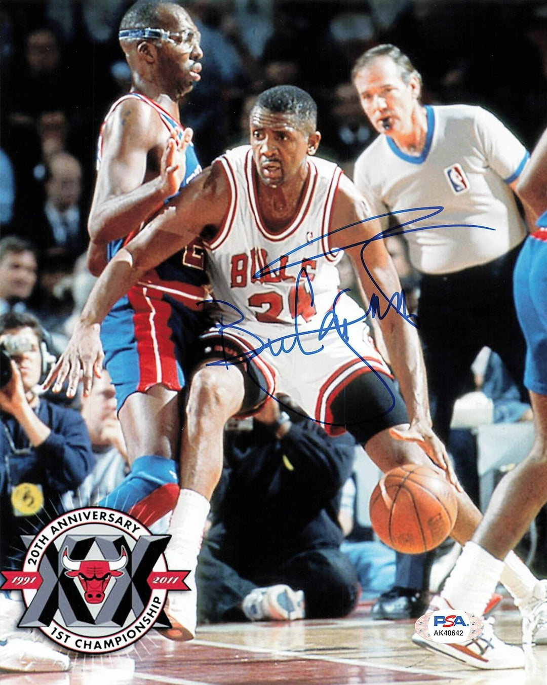 BILL CARTWRIGHT signed 8x10 photo PSA/DNA Chicago Bulls Autographed Image 1