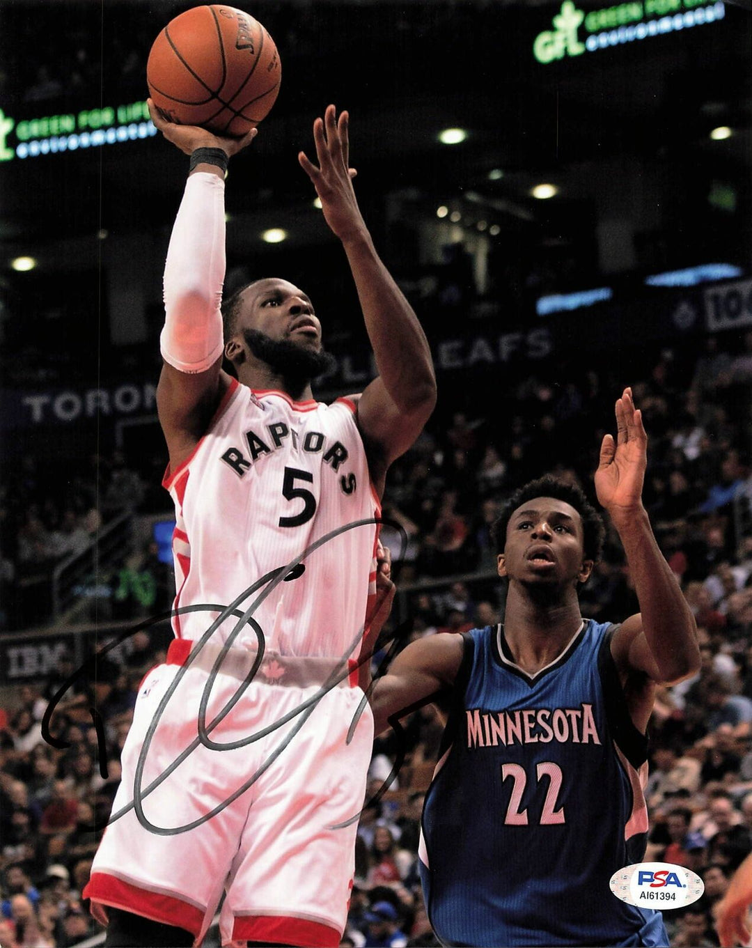DeMarre Carroll signed 8x10 photo PSA/DNA Toronto Raptors Spurs Autographed Image 1