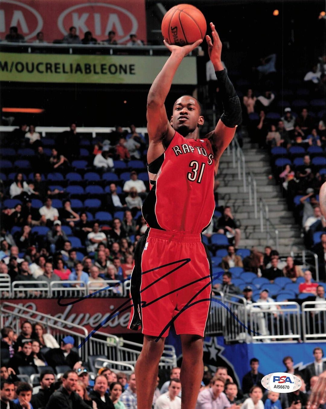 Terrence Ross signed 8x10 photo PSA/DNA Toronto Raptors Autographed Image 1