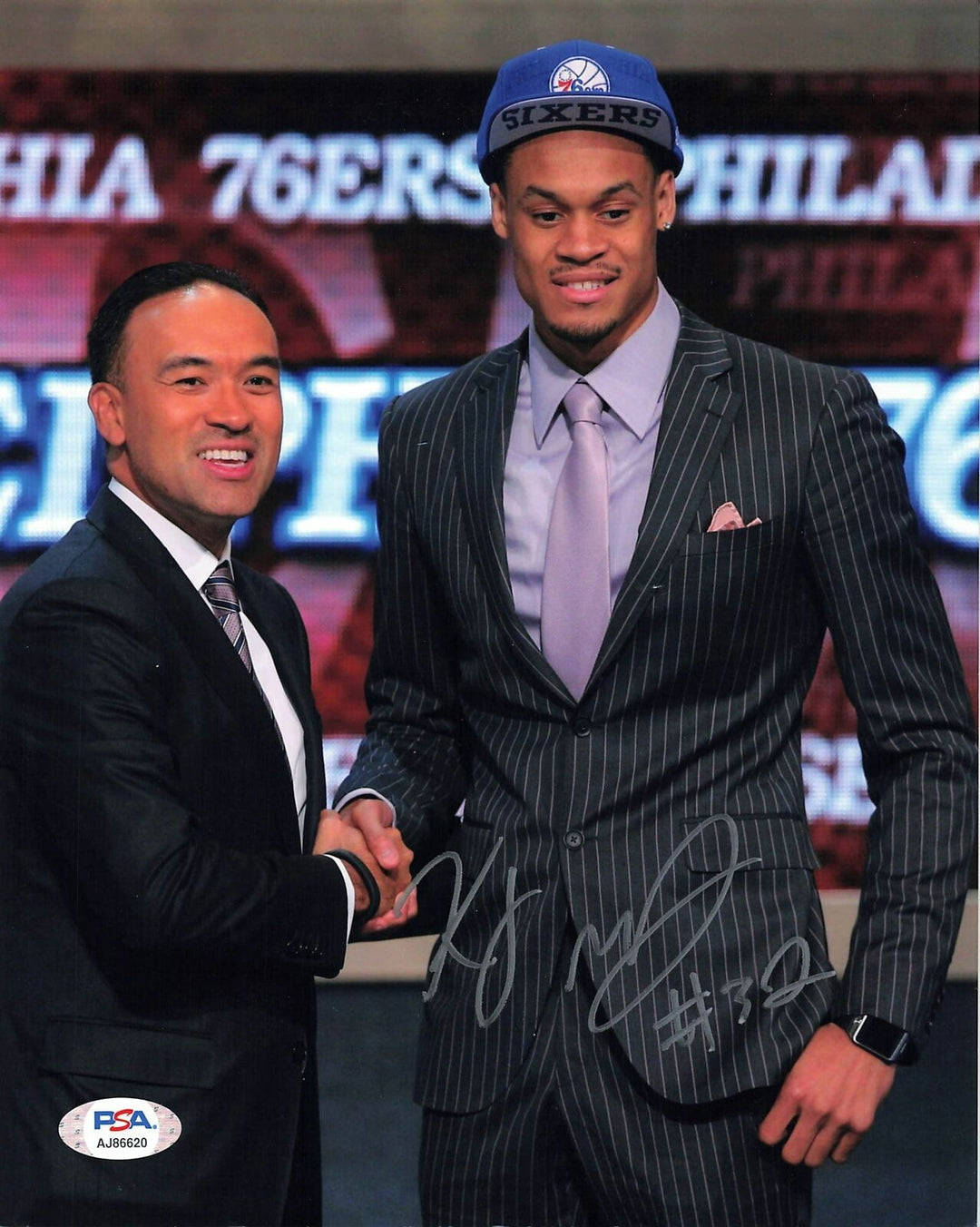 KJ McDaniels signed 8x10 photo PSA/DNA Philadelphia 76ers Autographed Image 1
