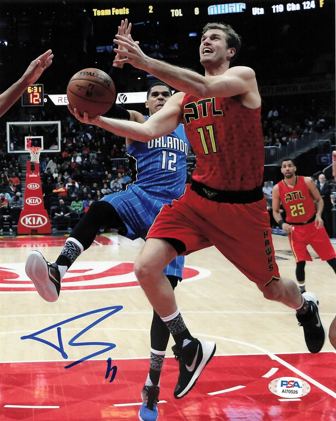 Tiago Splitter signed 8x10 photo PSA/DNA Atlanta Hawks Autographed Image 1