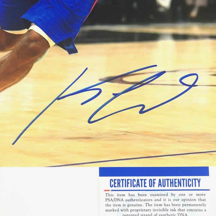Kawhi Leonard Signed 11x14 Photo PSA/DNA Los Angeles Clippers Autographed Image 2