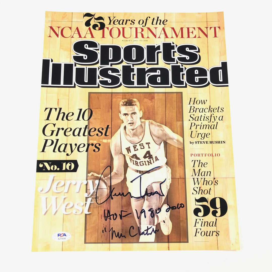 Jerry West signed 11x14 photo PSA/DNA Los Angeles Lakers Autographed Image 1