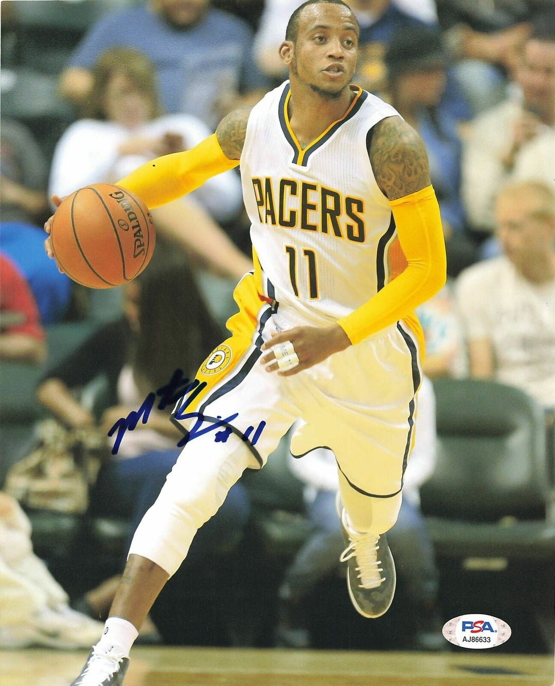 MONTA ELLIS signed 8x10 photo PSA/DNA Indiana Pacers Autographed Image 1