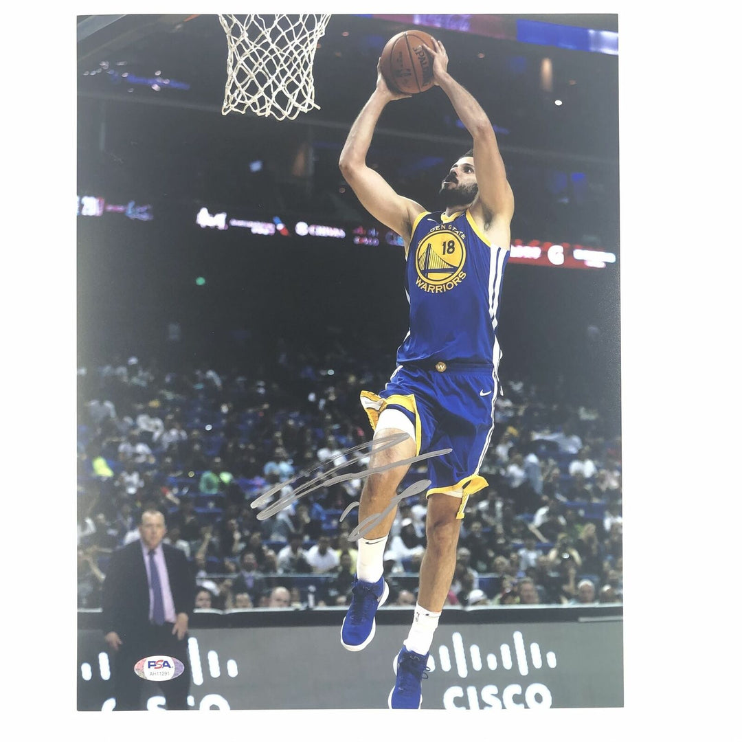 Omri Casspi signed 11x14 Photo PSA/DNA Golden State Warriors Autographed Image 1