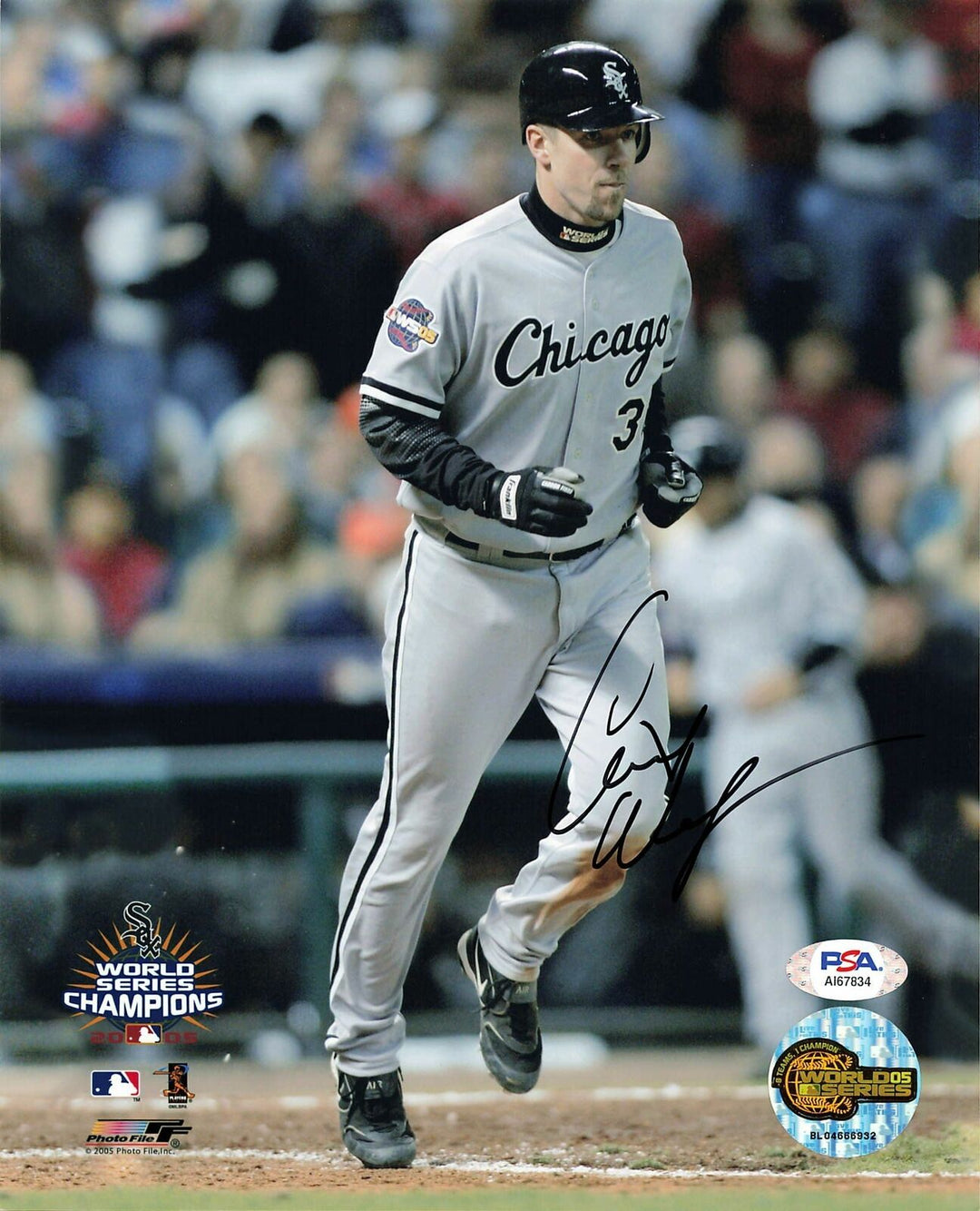 Chris Widger signed 8x10 photo Chicago White Sox PSA/DNA Autographed Image 1