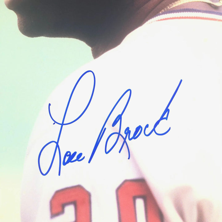 Lou Brock signed 11x14 photo PSA/DNA St. Louis Cardinals Autographed Image 2