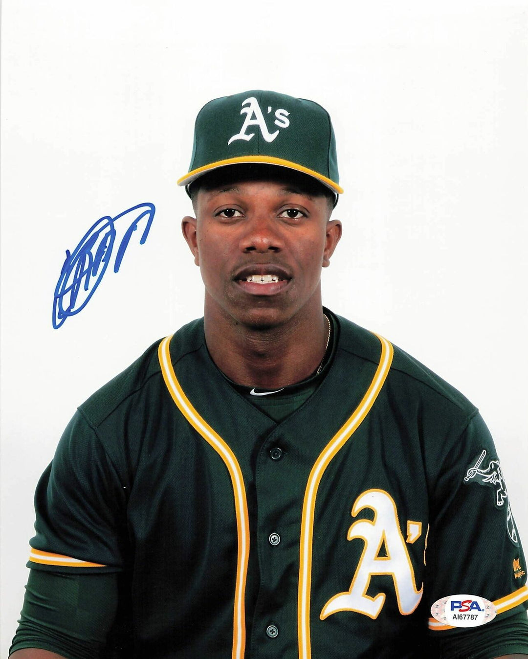 Lazaro Armenteros signed 8x10 photo PSA/DNA Oakland Athletics Autographed Image 1