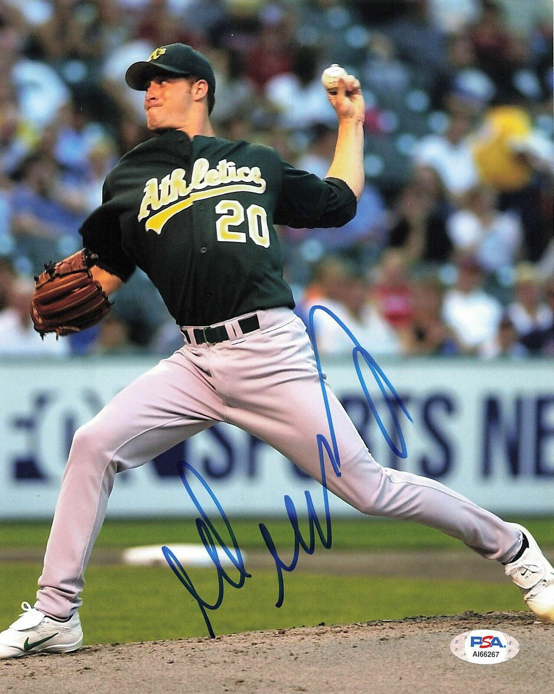 Mark Mulder signed 8x10 photo PSA/DNA Oakland Athletics Autographed Image 3
