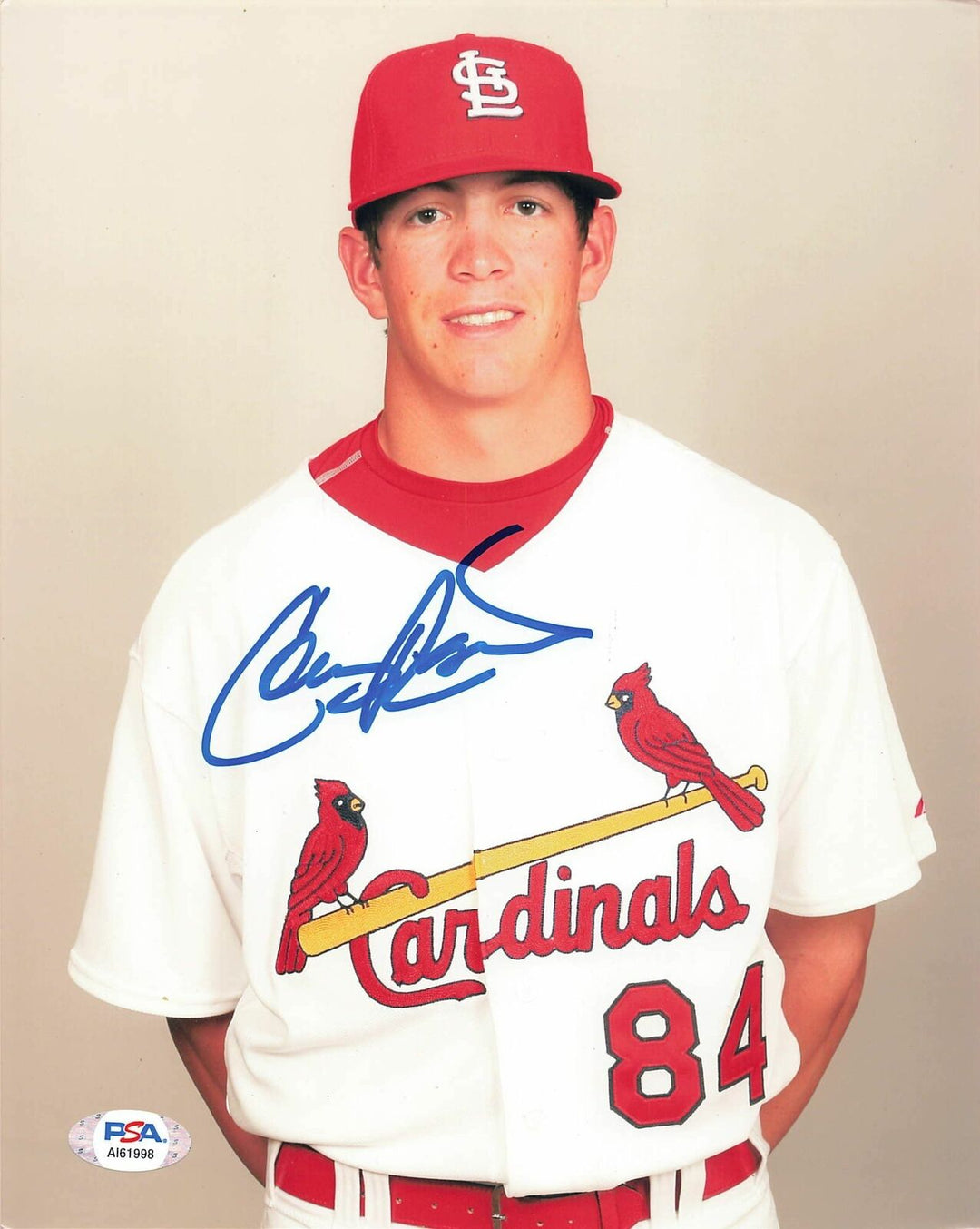 COLBY RASMUS signed 8x10 photo PSA/DNA Autographed St. Louis Cardinals Image 1