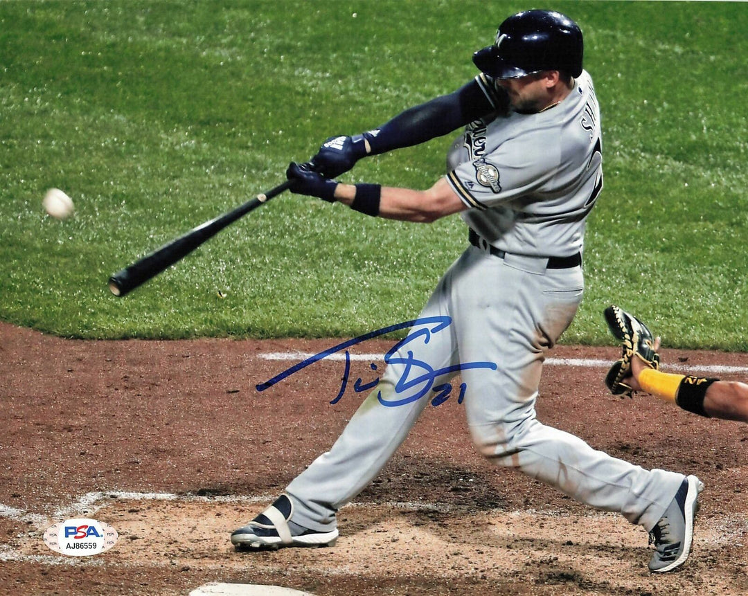 Travis Shaw signed 8x10 photo PSA/DNA Milwaukee Brewers Autographed Image 4