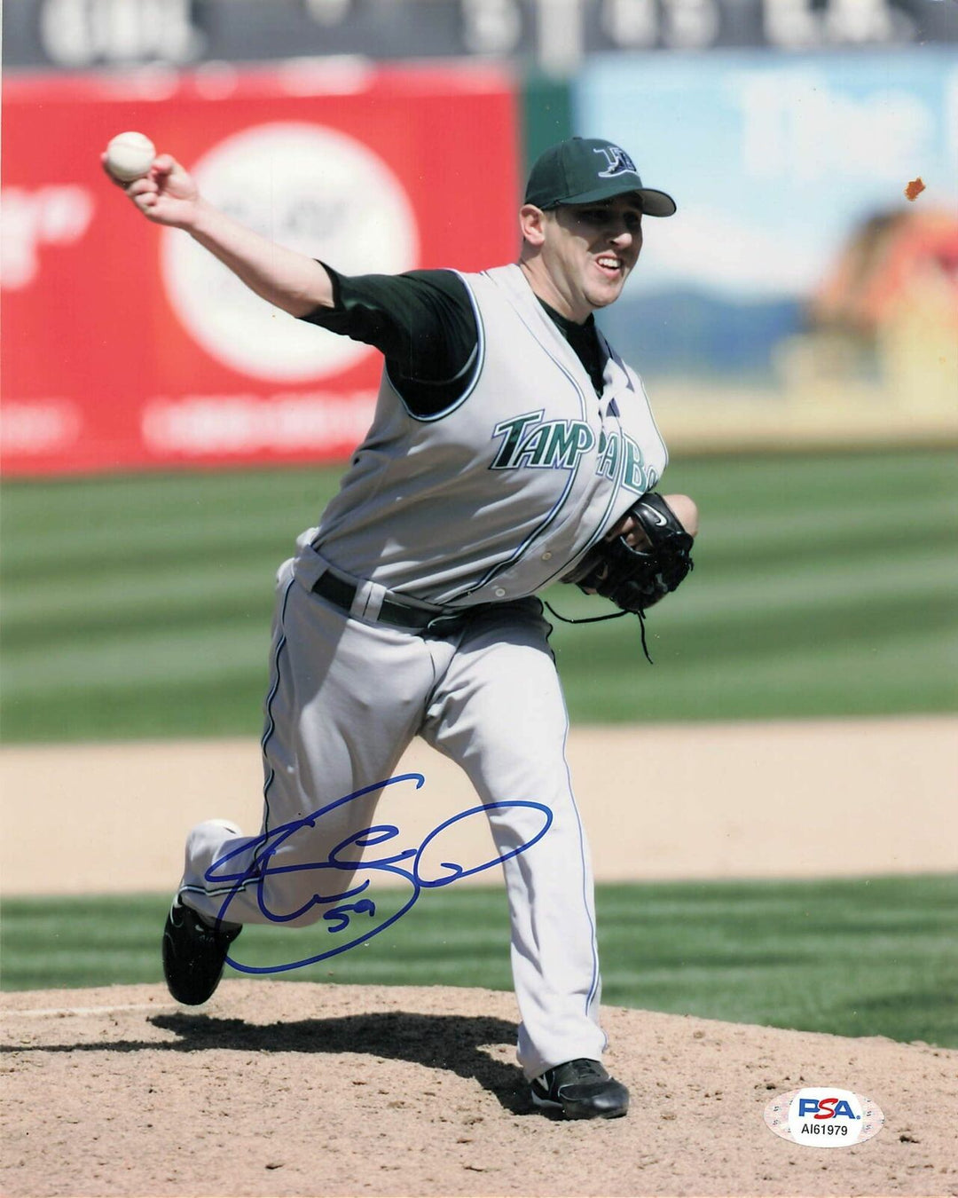 SHAWN CAMP signed 8x10 photo PSA/DNA Tampa Bay Rays Autographed Image 1
