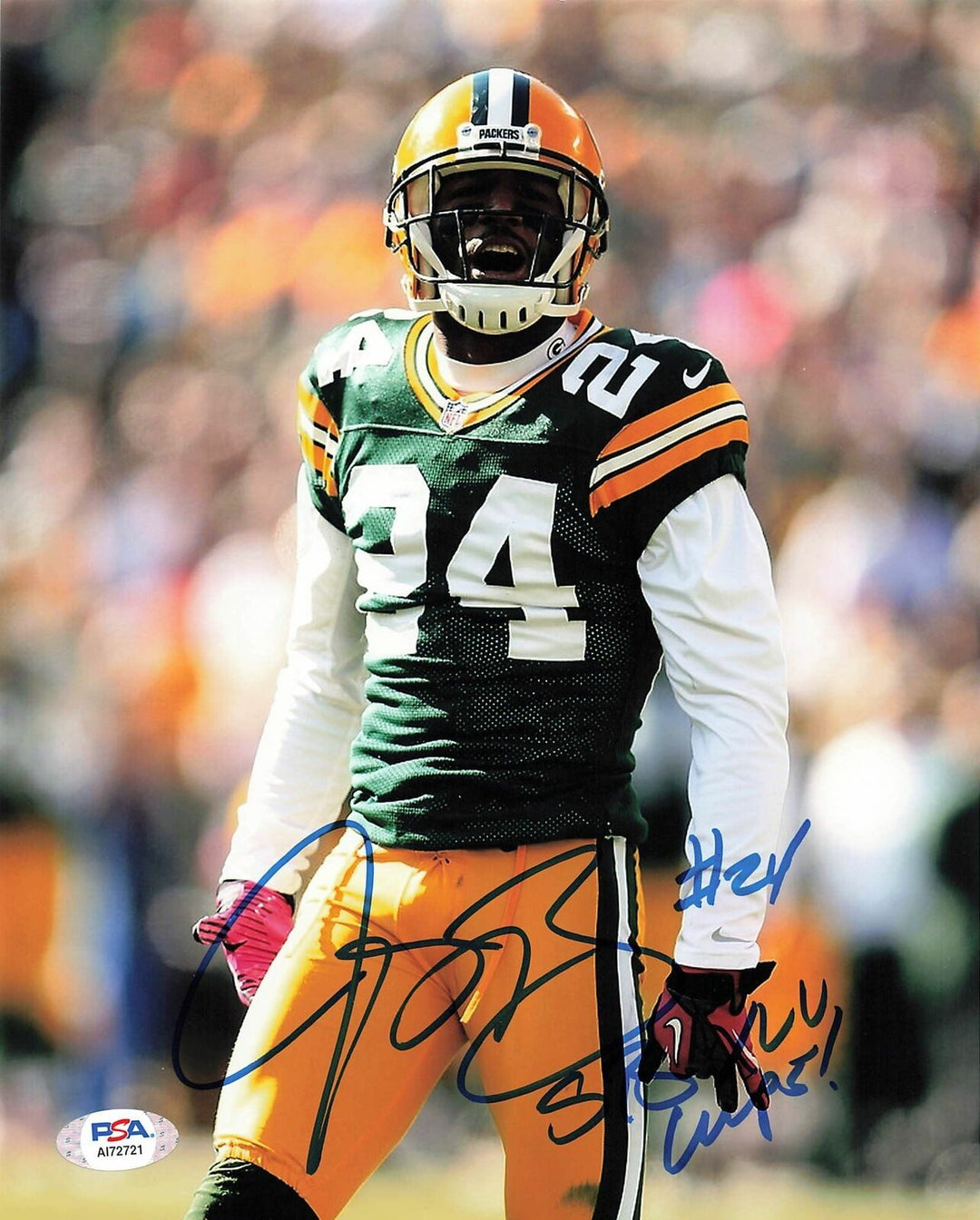 JARRETT BUSH Signed 8X10 PHOTO PSA/DNA Green Bay Packers Autographed Image 1