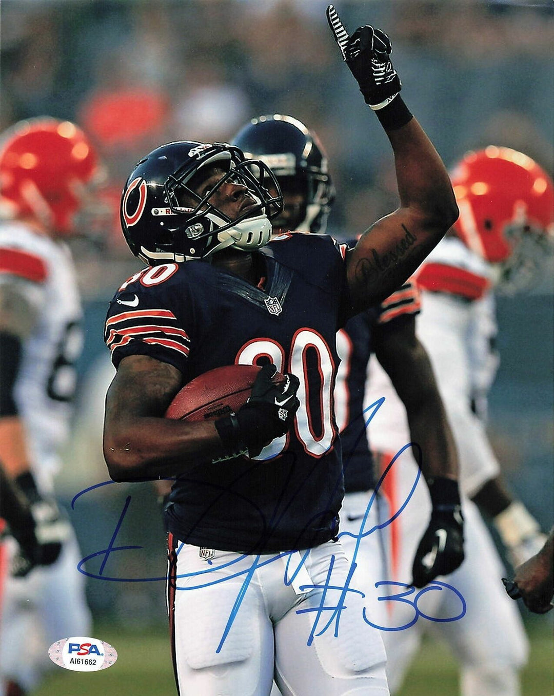 DEMONTRE HURST Signed 8x10 photo PSA/DNA Chicago Bears Autographed Image 1