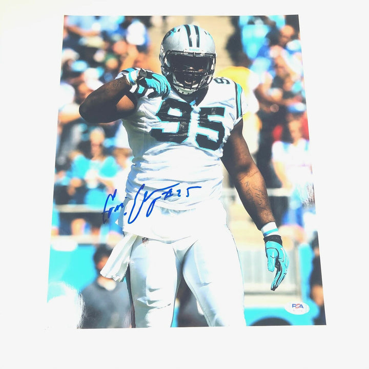Charles Johnson signed 11x14 PSA/DNA Carolina Panthers autographed Image 1