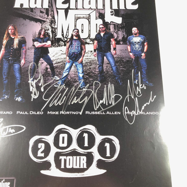 Adrenaline Mob multi signed 11x17 photo JSA Musician Band Autographed Image 2
