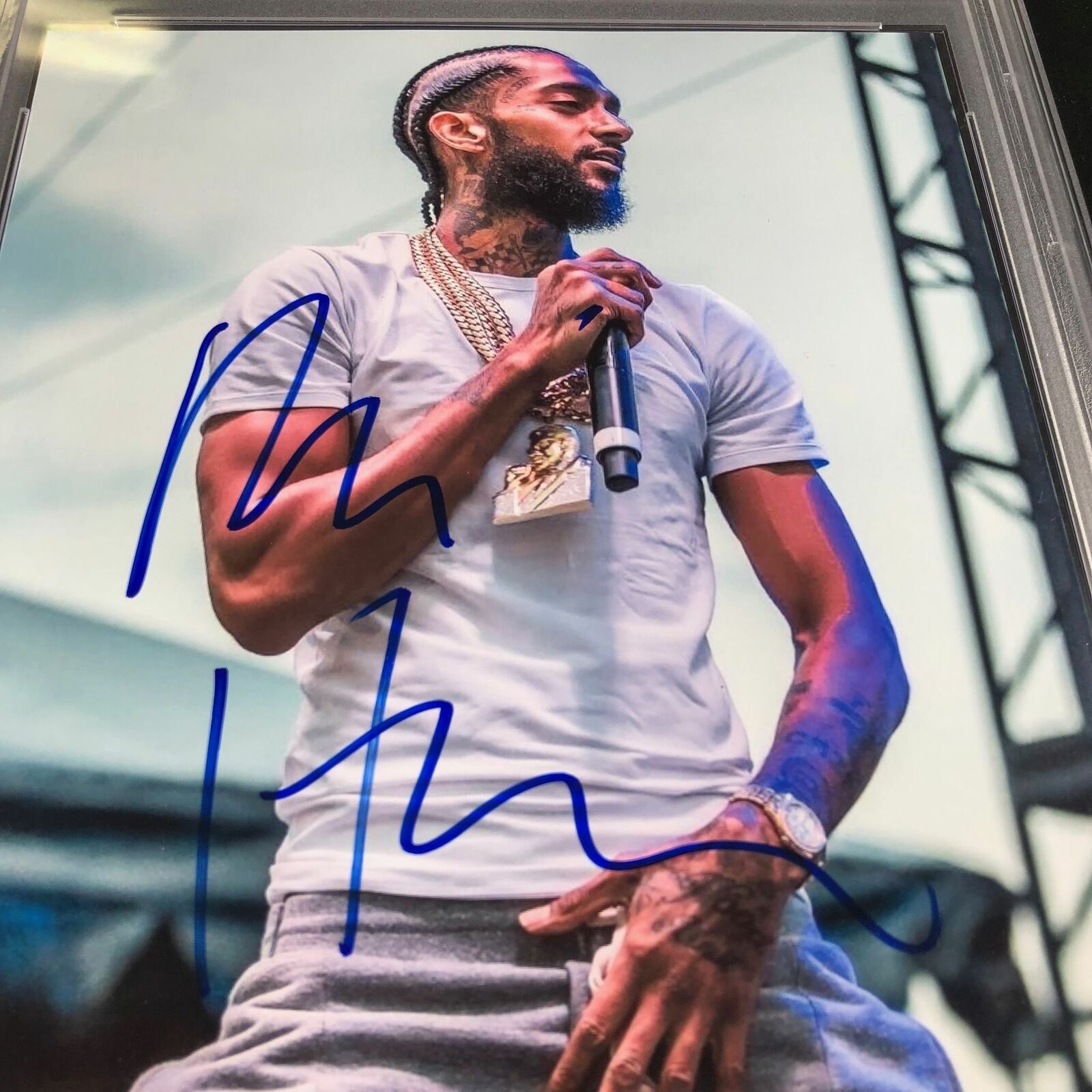 Nipsey Hussle signed auto autograph high quality photo