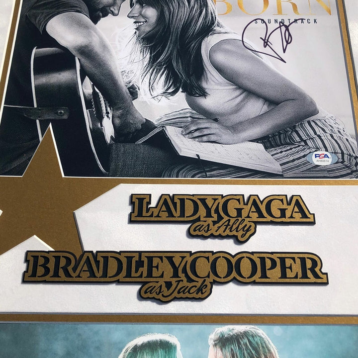 Lady Gaga Bradley Cooper Signed A Star Is Born Framed Photo PSA Autographed Image 6
