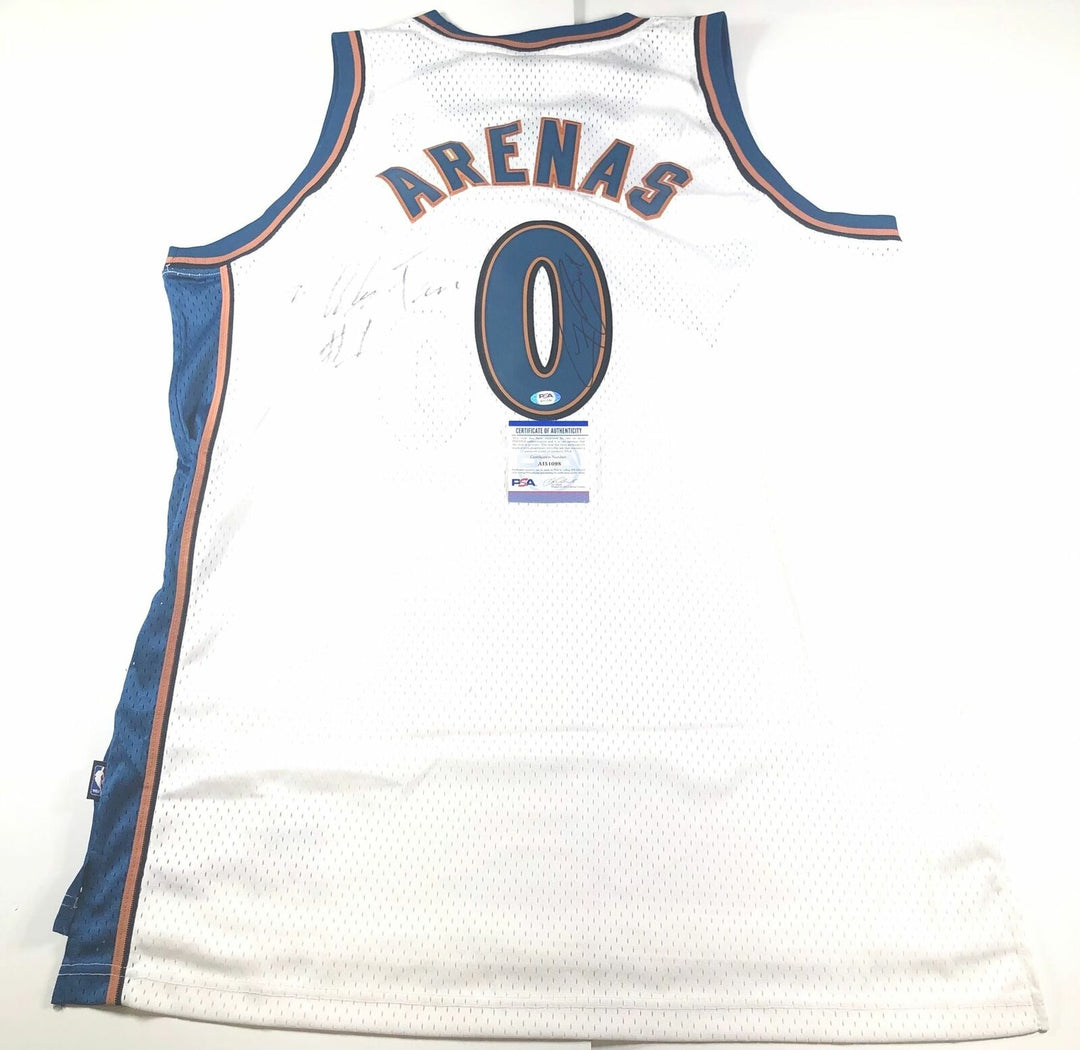 Gilbert Arenas Signed Jersey PSA/DNA Washington Wizards Autographed Image 1