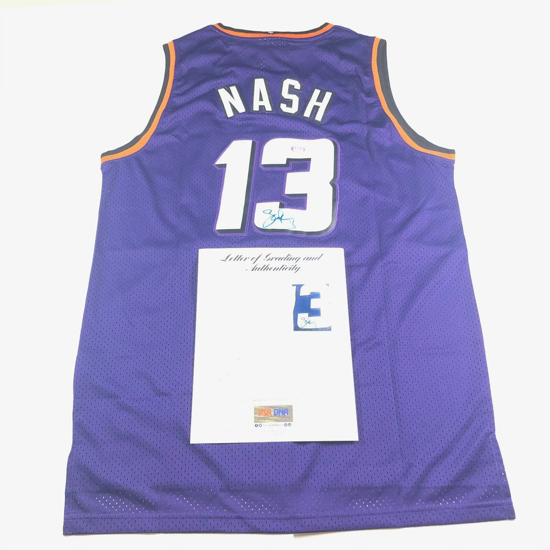 Steve Nash Signed Jersey PSA/DNA Auto Grade 10 LOA Phoenix Suns Autographed Image 1