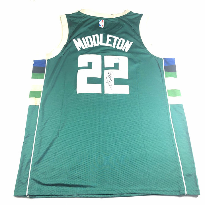 Khris Middleton signed jersey PSA/DNA Milwaukee Bucks Autographed Image 1