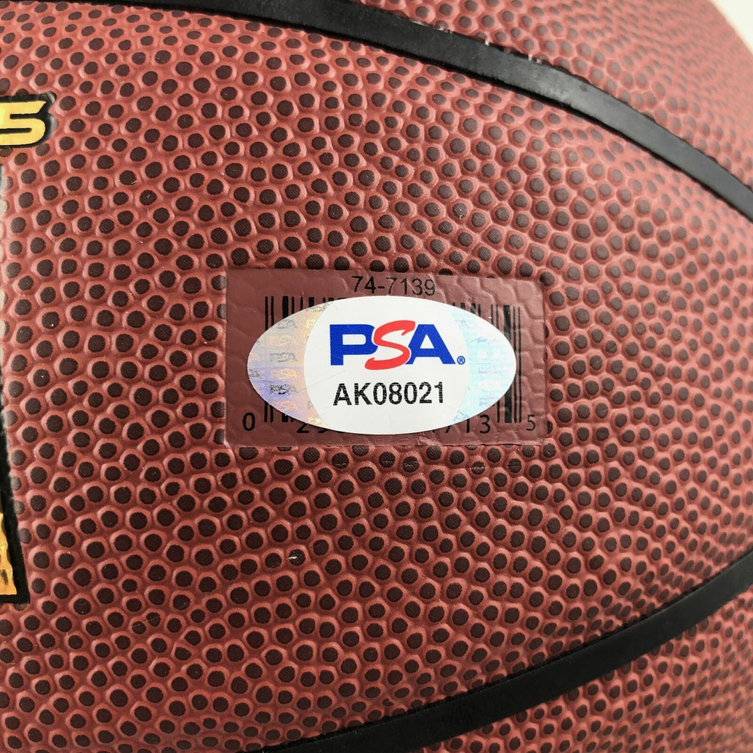 LeBron James Signed Basketball PSA/DNA Auto Grade 9 Los Angeles Lakers Autograph Image 4