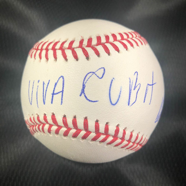 Lazaro Armenteros signed baseball PSA/DNA VIVA CUBA Inscription autograph Image 2