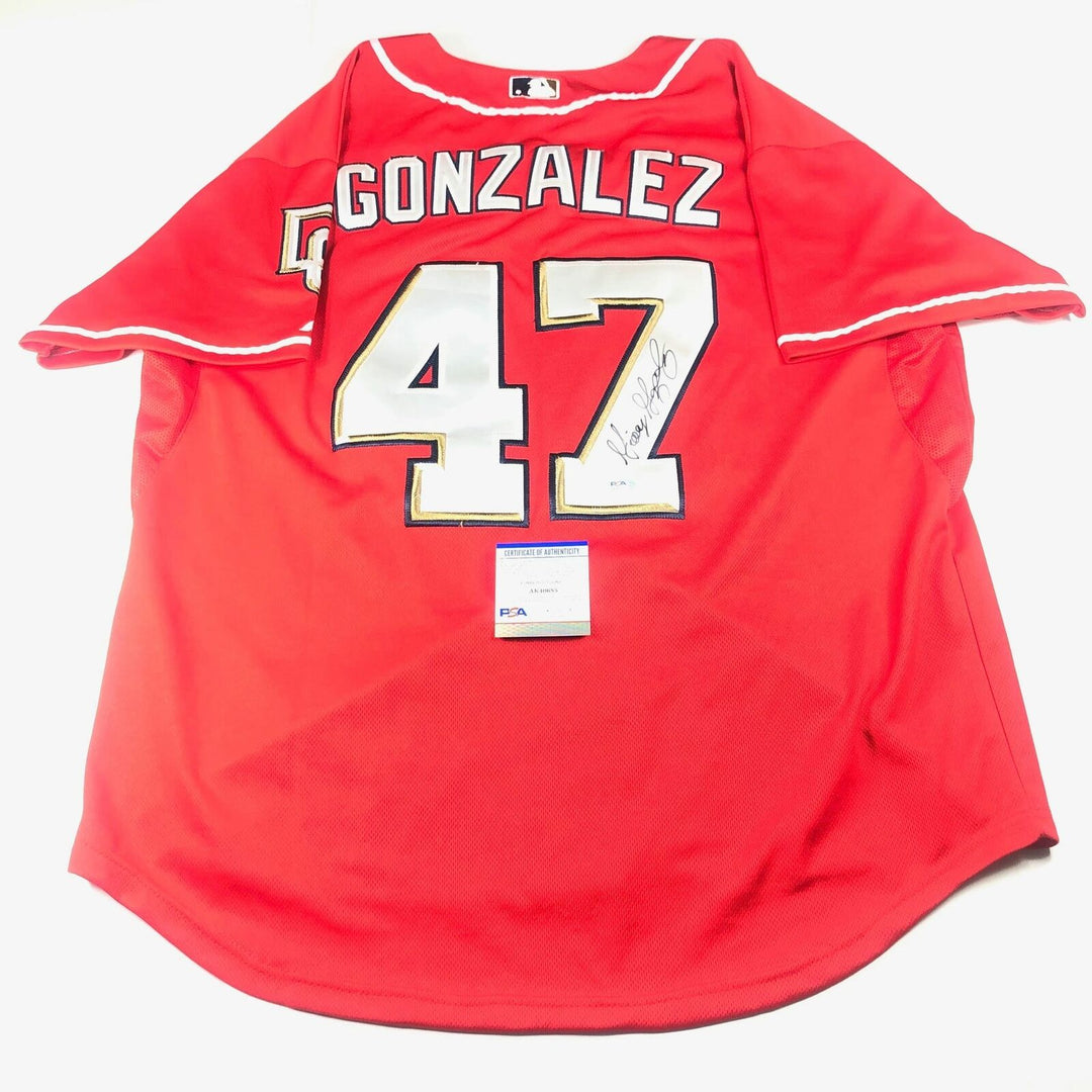 Gio Gonzalez signed jersey PSA/DNA Autographed Washington Nationals Image 1