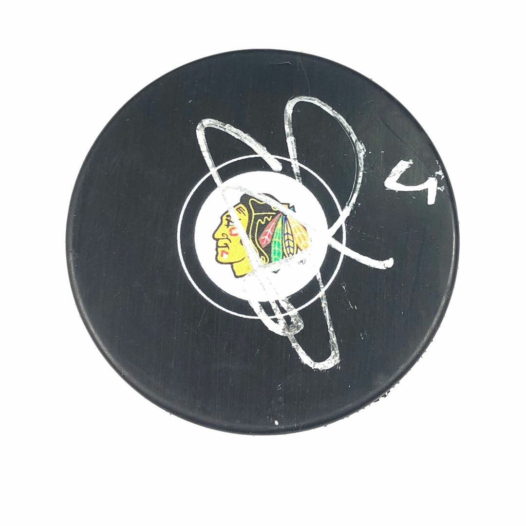 SETH JONES signed Hockey Puck PSA/DNA Chicago Blackhawks Autographed Image 1