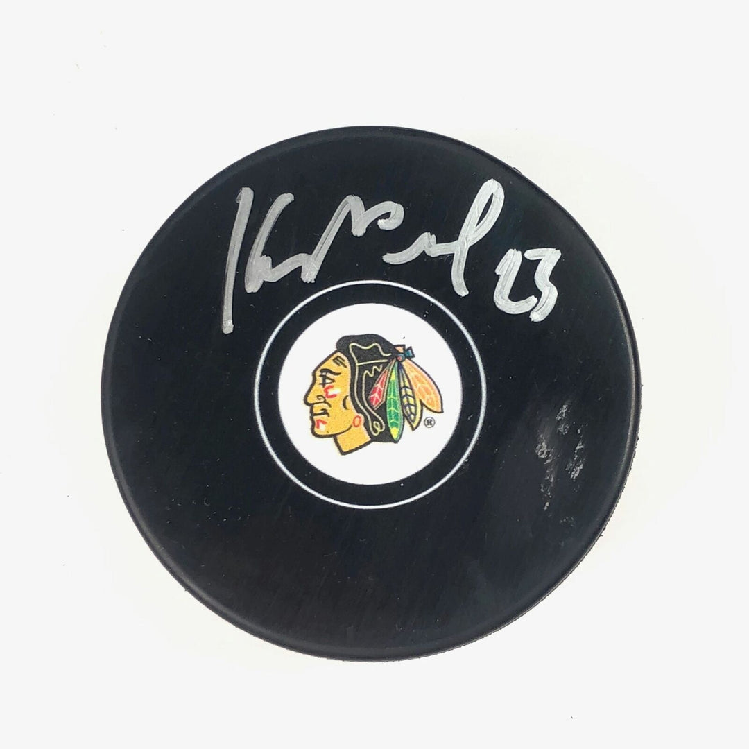 PHILIPP KURASHEV signed Hockey Puck PSA/DNA Chicago Blackhawks Autographed Image 1