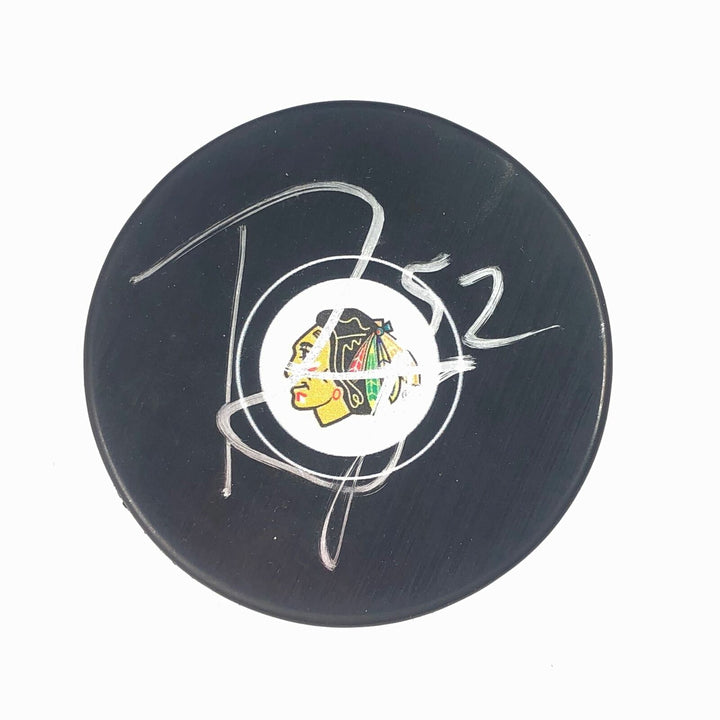 REESE JOHNSON signed Hockey Puck PSA/DNA Chicago Blackhawks Autographed Image 1