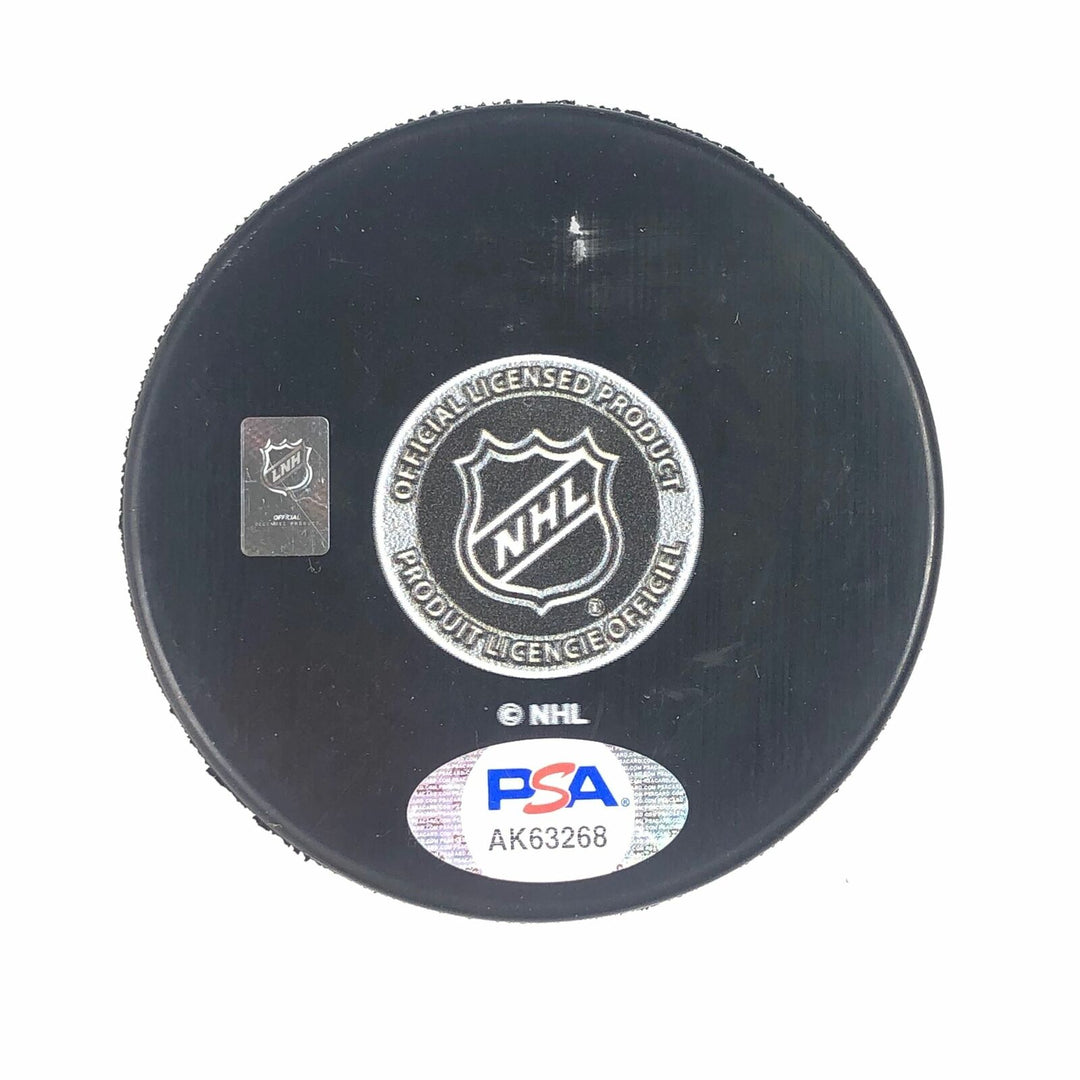 TYLER JOHNSON signed Hockey Puck PSA/DNA Chicago Blackhawks Autographed Image 4