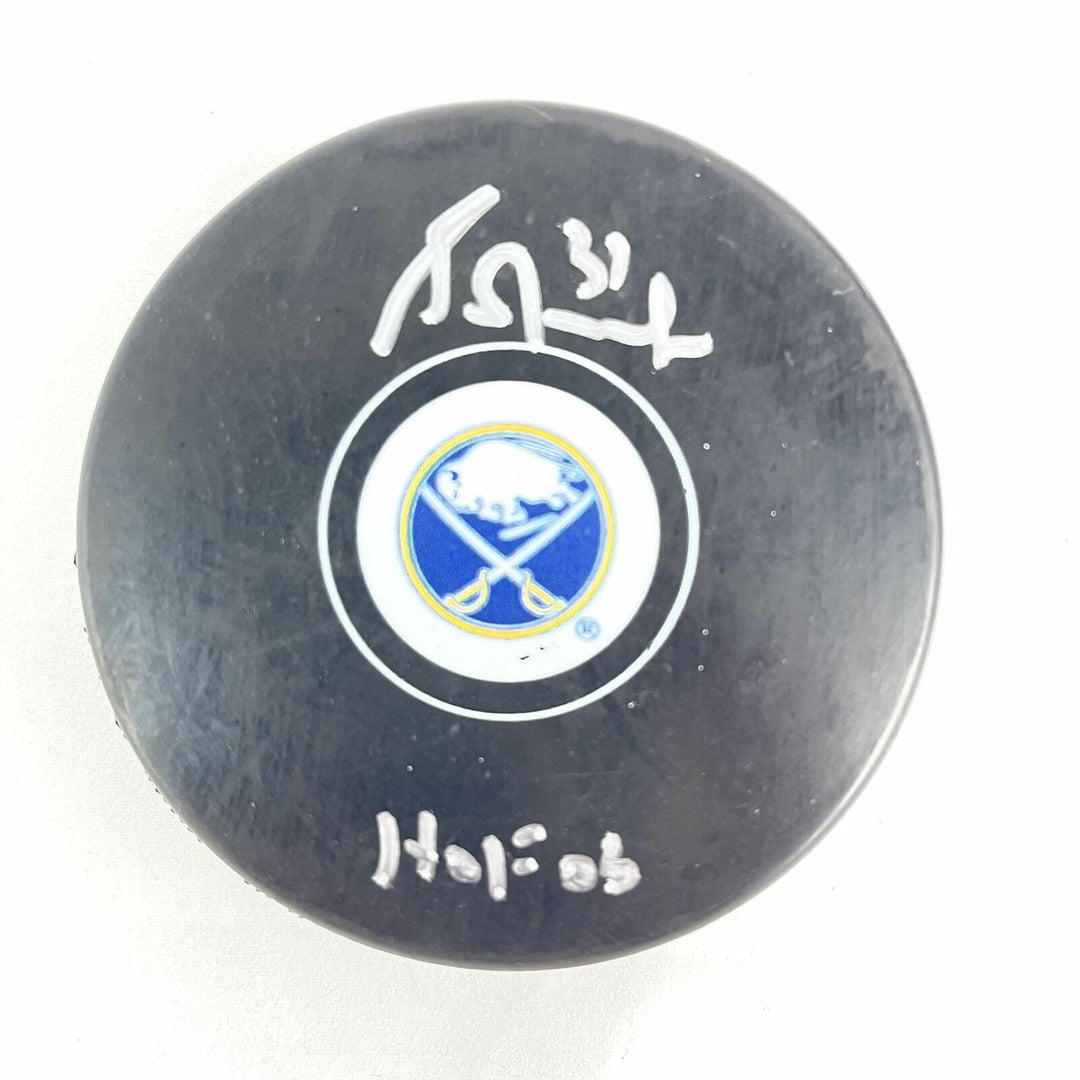 Grant Fuhr signed Hockey Puck BAS Beckett Buffalo Sabres Autographed Image 4