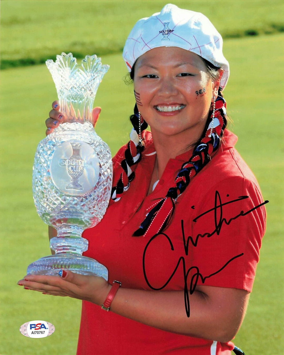 Christina Kim signed 8x10 photo PSA/DNA Autographed Golf Image 1