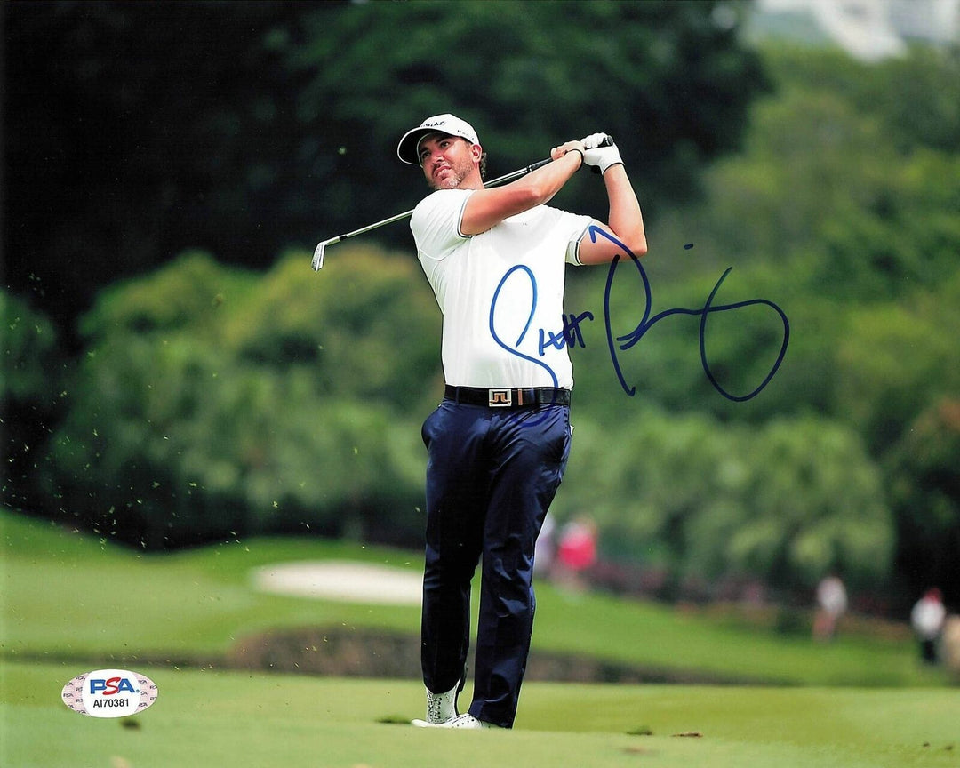 SCOTT PIERCY signed 8x10 photo PSA/DNA Autographed Golf Image 1
