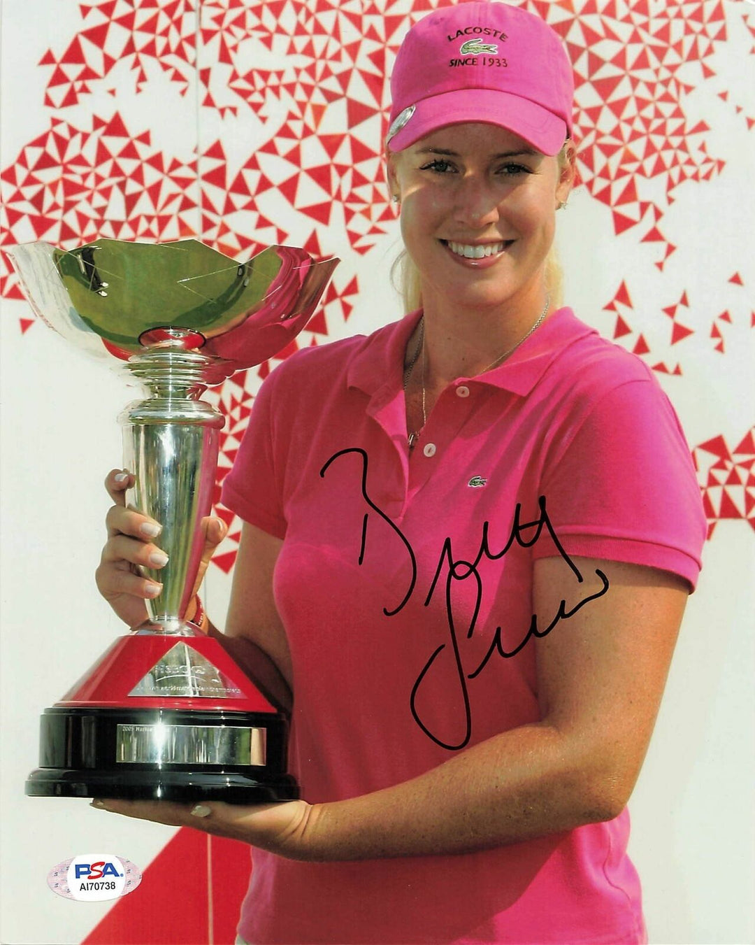 Brittany Lincicome signed 8x10 photo PSA/DNA Autographed Golf Image 1