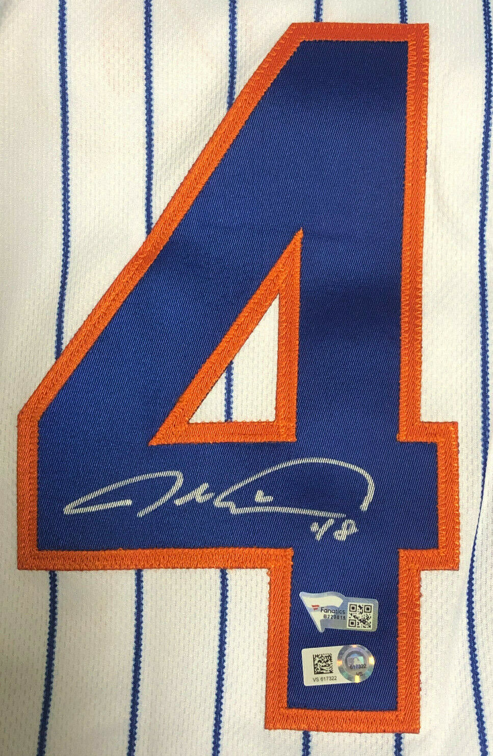 Jacob deGrom New York Mets Fanatics Authentic Autographed Jersey