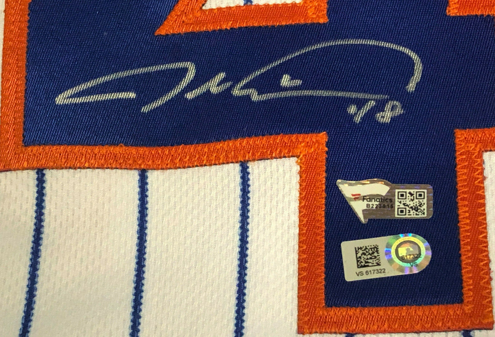 Jacob deGrom Signed Authentic NY Mets #48 Nike Jersey Autograph Fanatics COA Cy