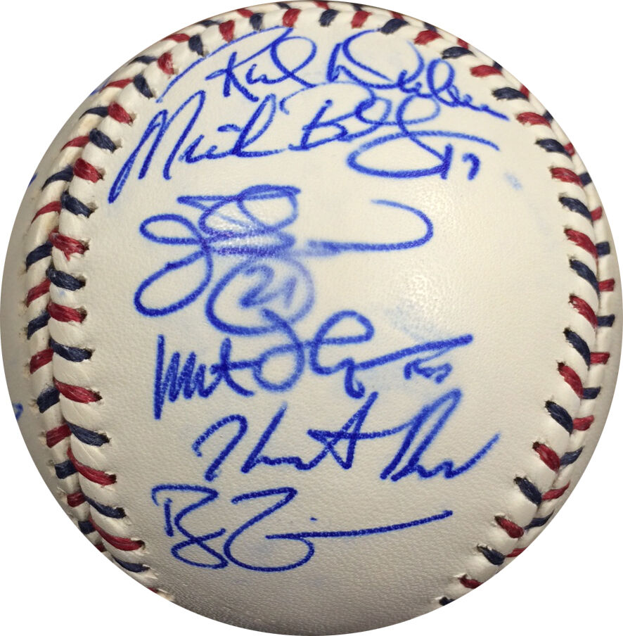 2009 National League NL All Star Team Signed Baseball 21 Autos Utley MLB Holo Image 6
