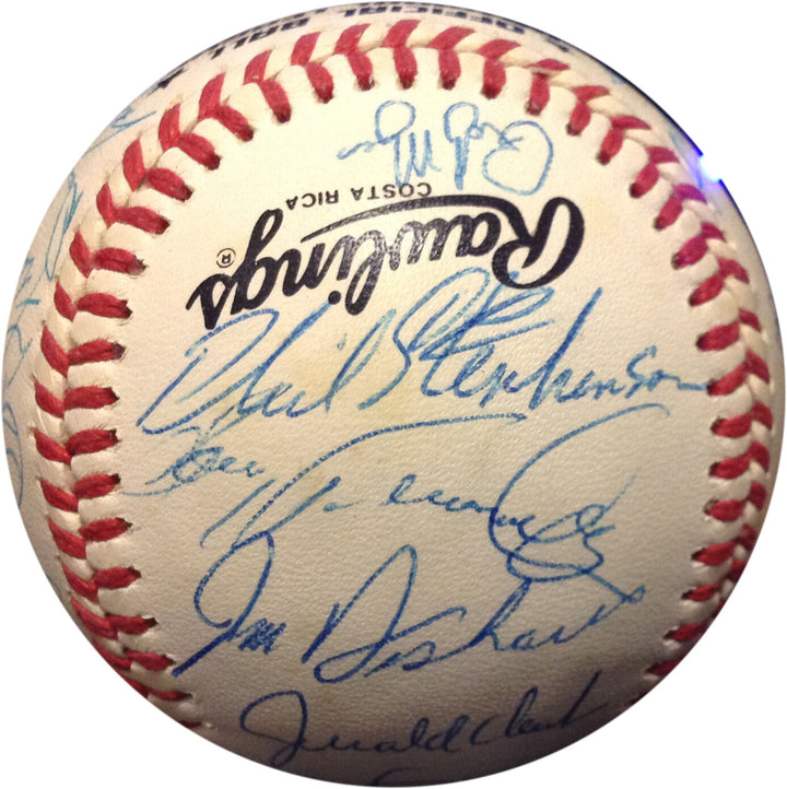 1992 San Diego Padres Team Signed NL Baseball 26 Autos Gwynn McGriff COA Image 10