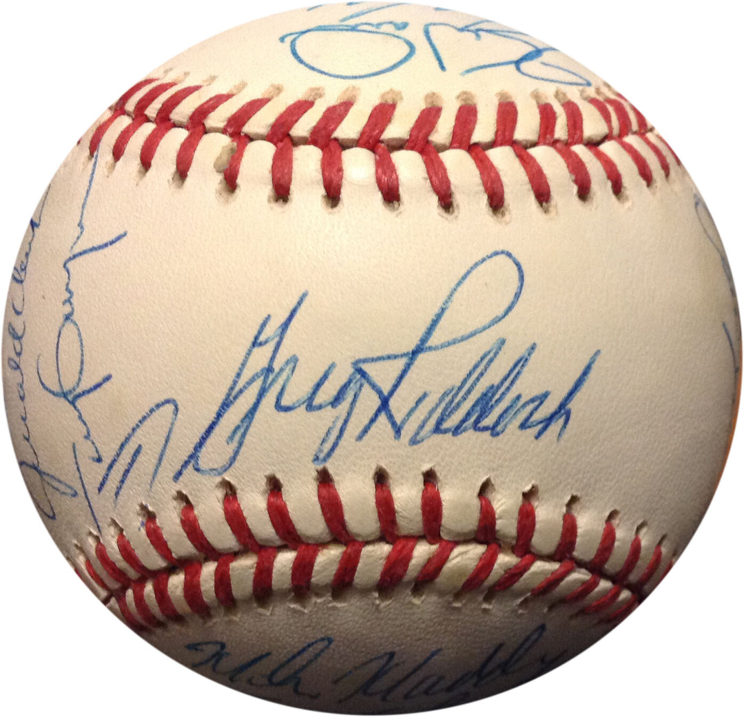 1992 San Diego Padres Team Signed NL Baseball 26 Autos Gwynn McGriff COA Image 13