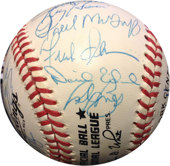1992 San Diego Padres Team Signed NL Baseball 26 Autos Gwynn McGriff COA Image 17