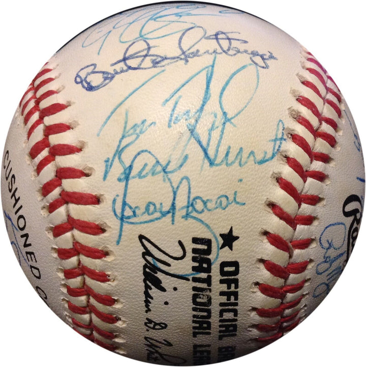1992 San Diego Padres Team Signed NL Baseball 26 Autos Gwynn McGriff COA Image 18