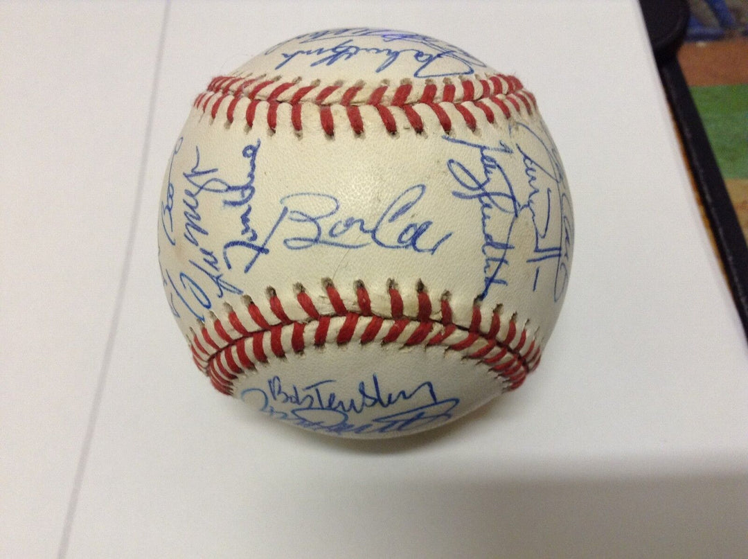1992 All Star Game National League Team Signed Baseball 32 Bonds Gwynn Autos COA Image 3