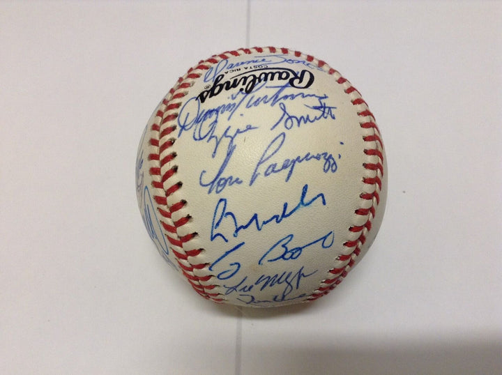 1992 All Star Game National League Team Signed Baseball 32 Bonds Gwynn Autos COA Image 4