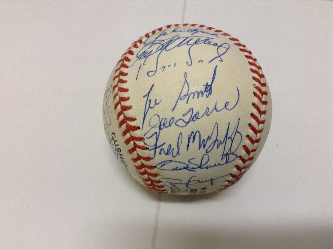 1992 All Star Game National League Team Signed Baseball 32 Bonds Gwynn Autos COA Image 7