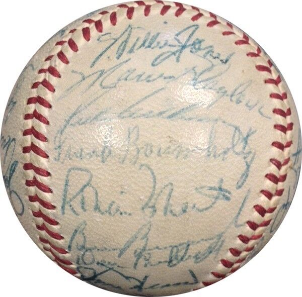 1957 Philadelphia Phillies Team Signed NL Giles Baseball 30 Autos Ashburn COA Image 5
