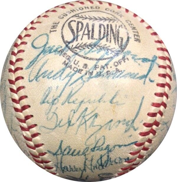 1957 Philadelphia Phillies Team Signed NL Giles Baseball 30 Autos Ashburn COA Image 6